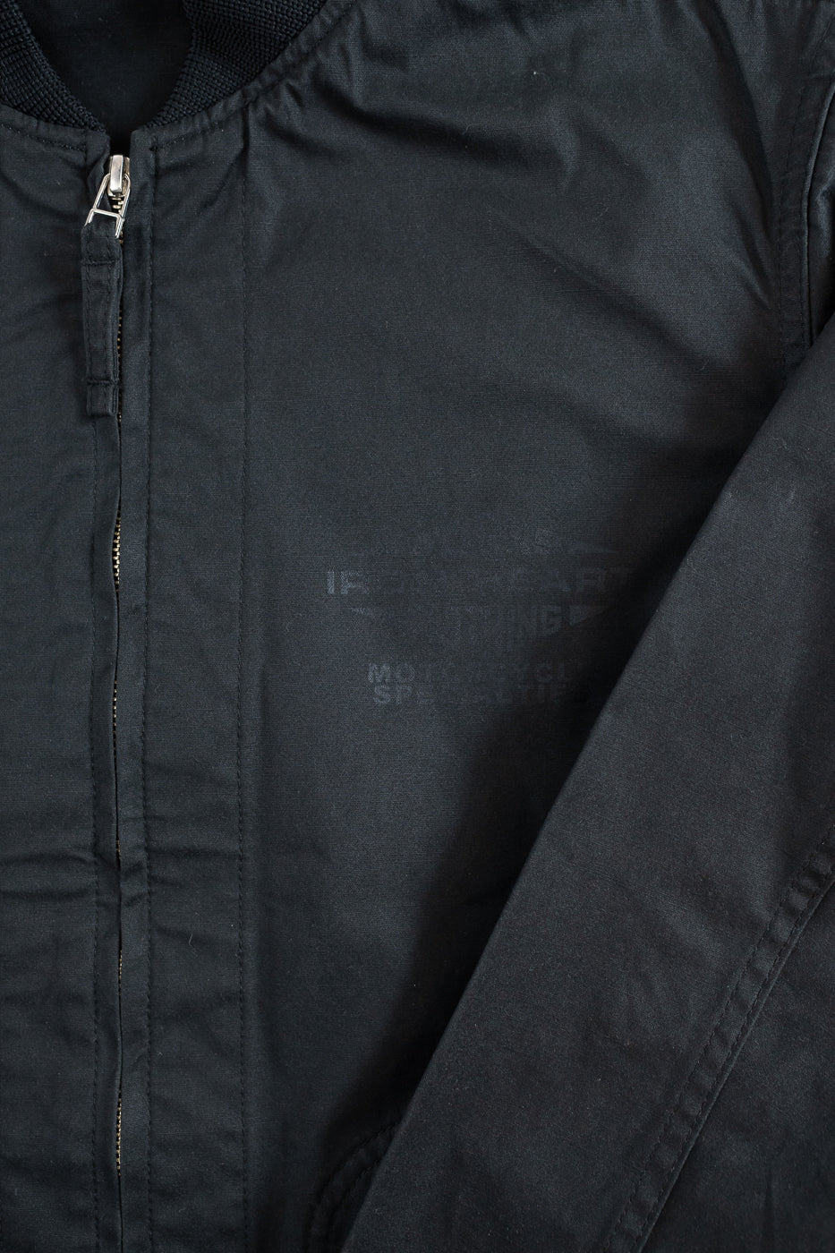 IHJ-145-BLK - 7oz Rubber Wax Coated Windbreaker - Black 3 IHJ-145-BLK - 7oz Rubber Wax Coated Windbreaker - Black