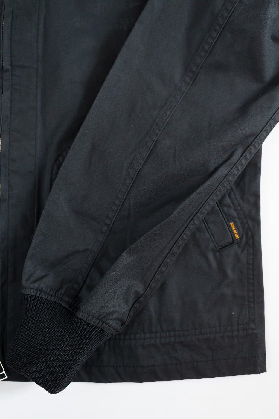 IHJ-145-BLK - 7oz Rubber Wax Coated Windbreaker - Black 4 IHJ-145-BLK - 7oz Rubber Wax Coated Windbreaker - Black