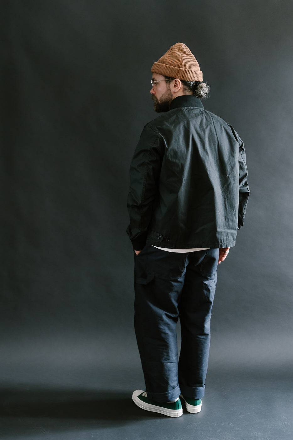 IHJ-145-BLK - 7oz Rubber Wax Coated Windbreaker - Black 9 IHJ-145-BLK - 7oz Rubber Wax Coated Windbreaker - Black