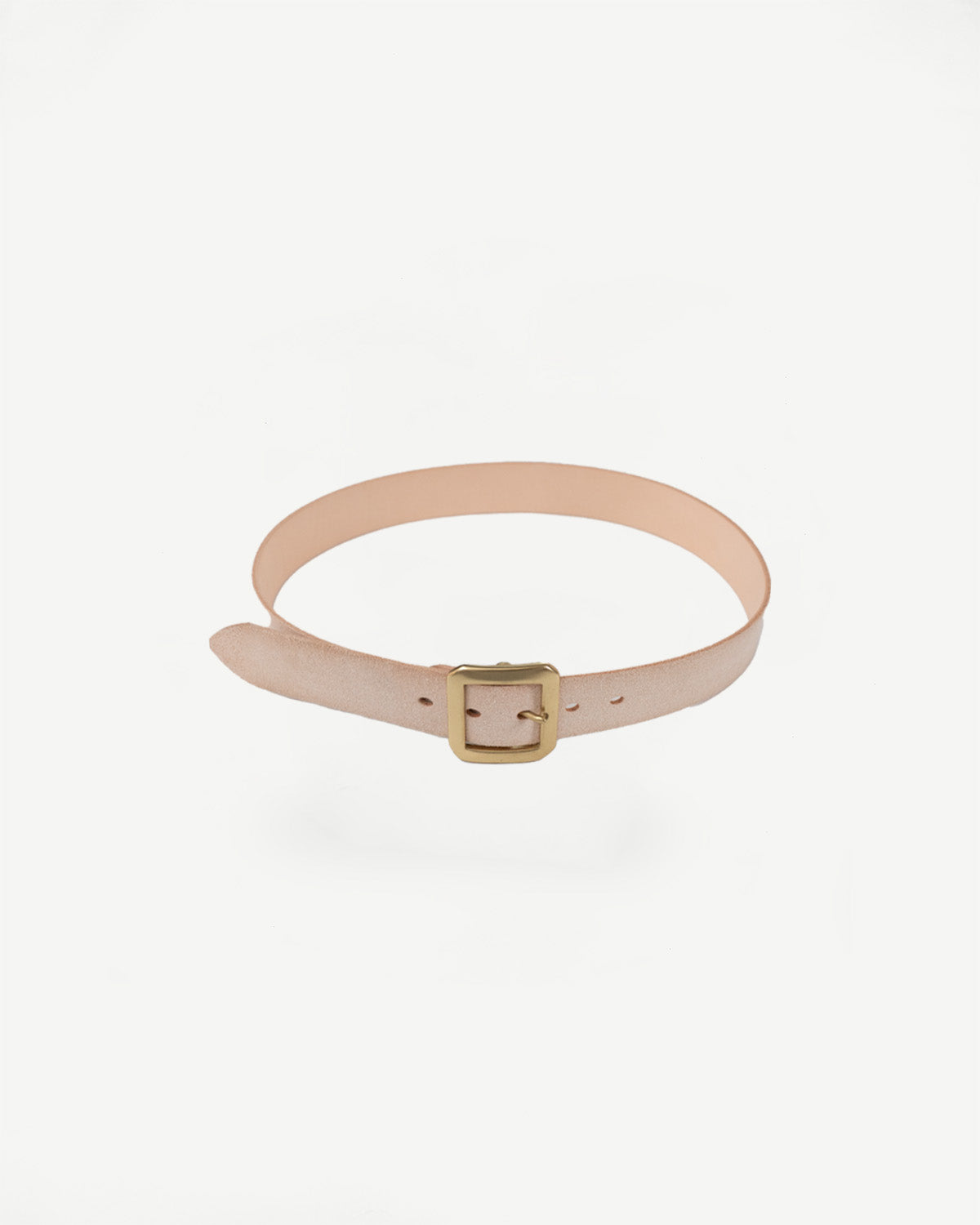 OGL Single Prong Garrison Buckle Leather Belt - Rough Out Natural