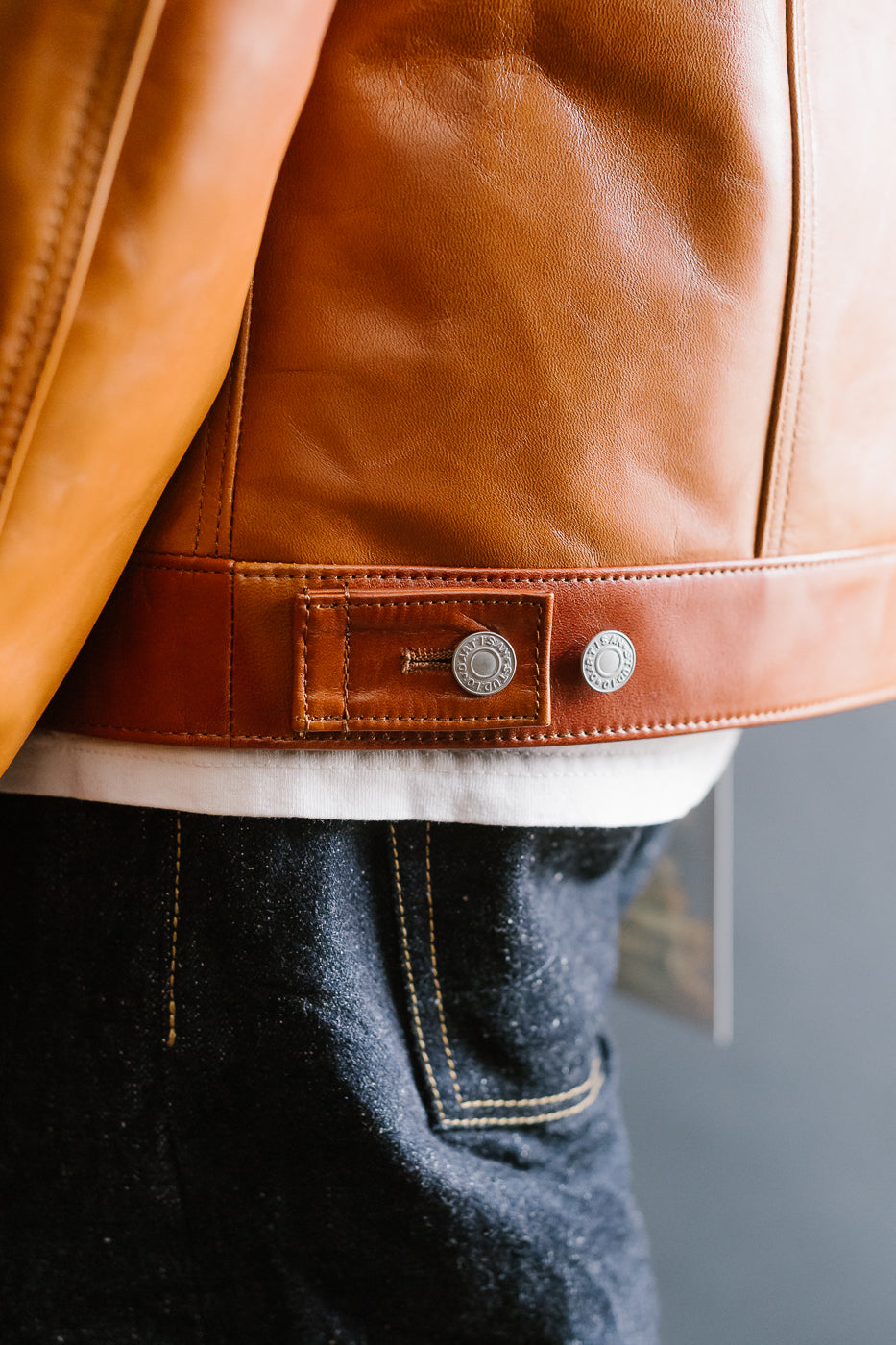 SP-123 - Hand-Dyed Horsehide Leather Type II Jacket - Brown 25 SP-123 - Hand-Dyed Horsehide Leather Type II Jacket - Brown