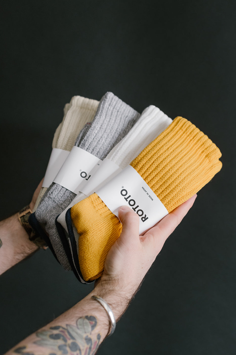 R1334 - Loose Pile Crew Sock - Yellow 4 R1334 - Loose Pile Crew Sock - Yellow