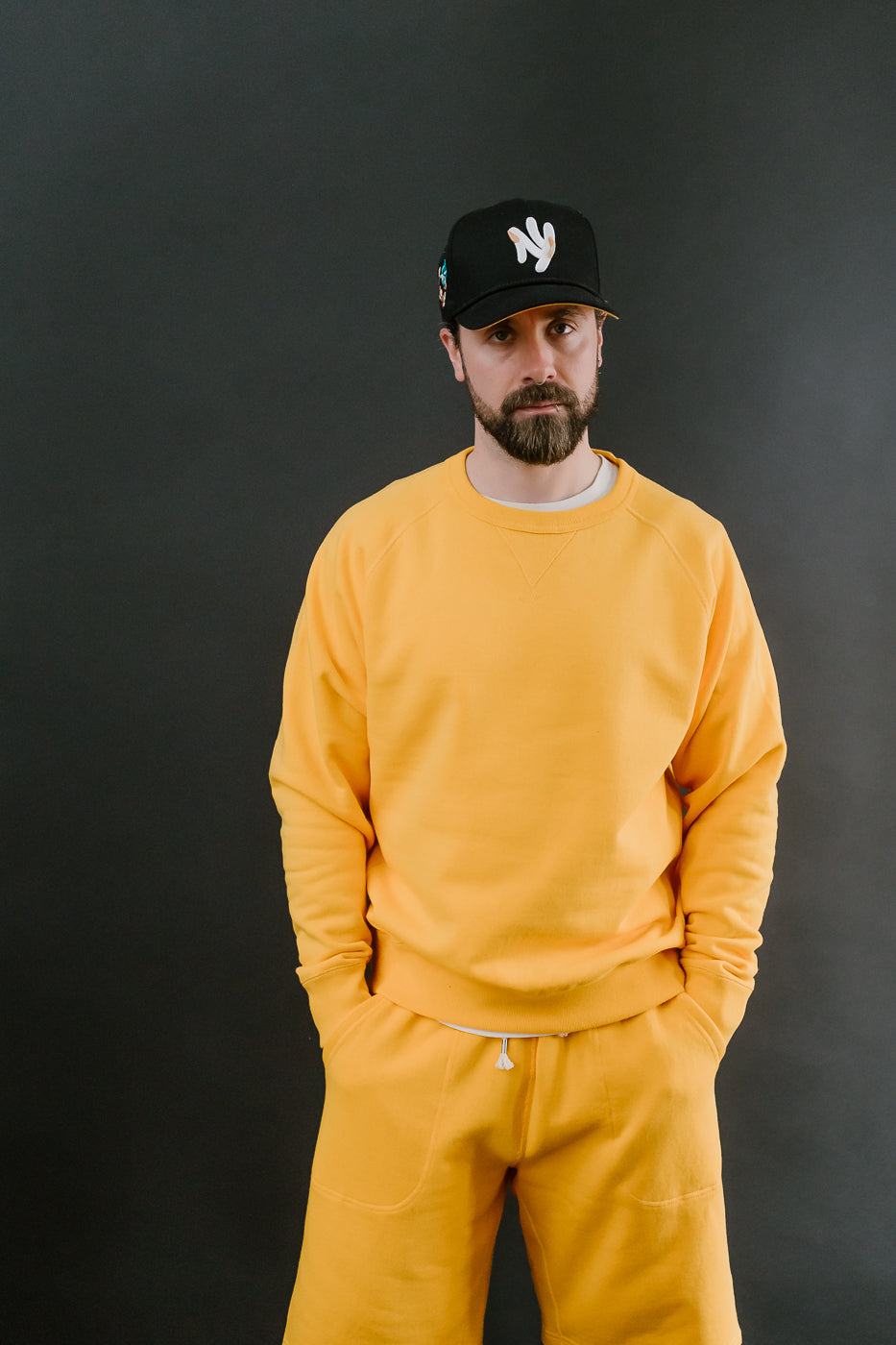 Pullover Crew Neck - Super Looper French Terry - Marigold 17 Pullover Crew Neck - Super Looper French Terry - Marigold