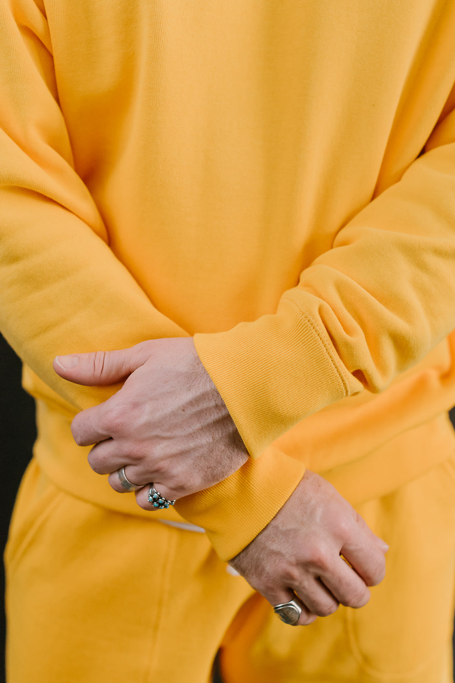 Pullover Crew Neck - Super Looper French Terry - Marigold 18 Pullover Crew Neck - Super Looper French Terry - Marigold