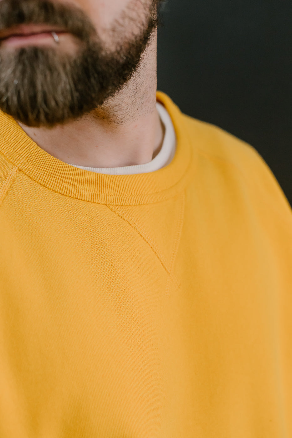 Pullover Crew Neck - Super Looper French Terry - Marigold 19 Pullover Crew Neck - Super Looper French Terry - Marigold