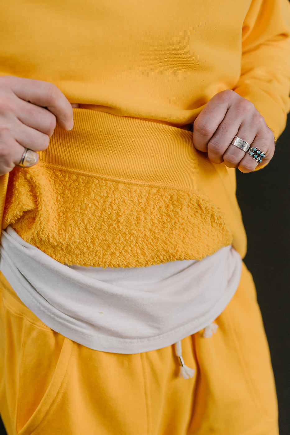 Pullover Crew Neck - Super Looper French Terry - Marigold 20 Pullover Crew Neck - Super Looper French Terry - Marigold