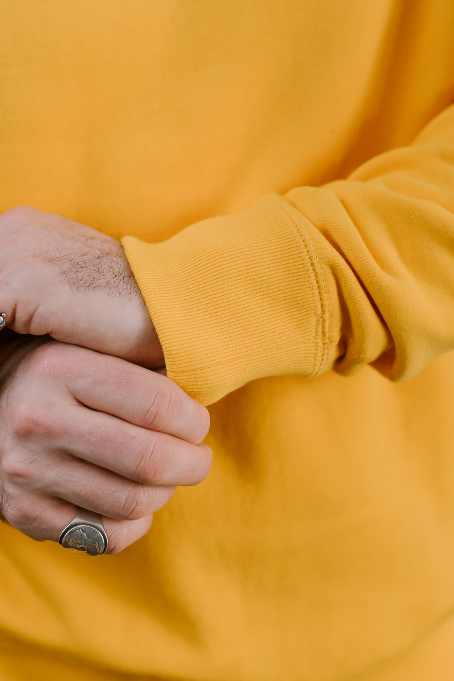 Pullover Crew Neck - Super Looper French Terry - Marigold 23 Pullover Crew Neck - Super Looper French Terry - Marigold