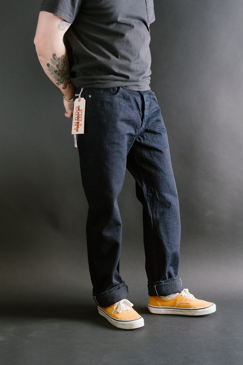 1103SRB - 15.5oz - Super Rough Selvedge Denim Clean Straight - Indigo, Black 11 1103SRB - 15.5oz - Super Rough Selvedge Denim Clean Straight - Indigo, Black