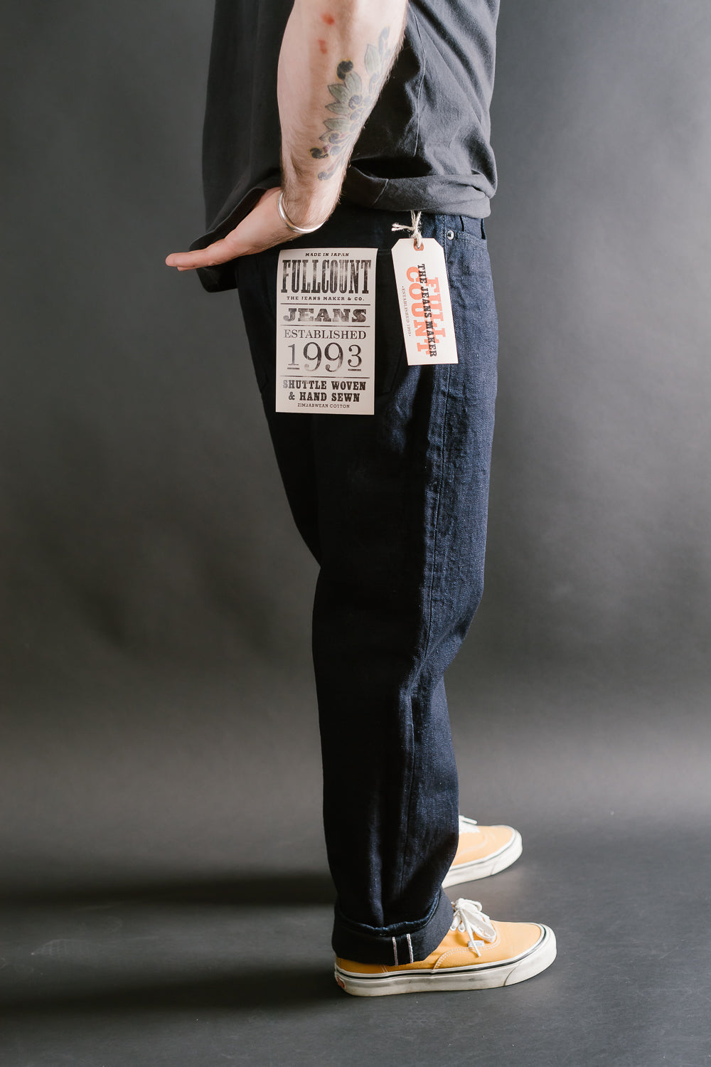 1103SRB - 15.5oz - Super Rough Selvedge Denim Clean Straight - Indigo, Black 12 1103SRB - 15.5oz - Super Rough Selvedge Denim Clean Straight - Indigo, Black