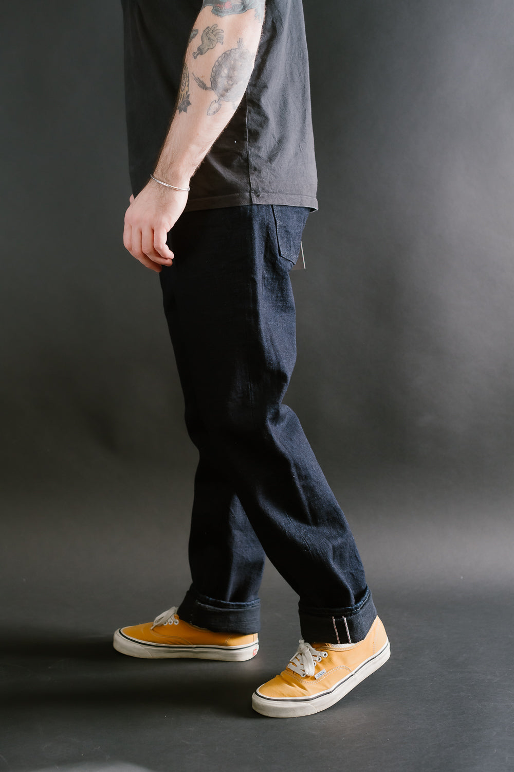 1103SRB - 15.5oz - Super Rough Selvedge Denim Clean Straight - Indigo, Black 15 1103SRB - 15.5oz - Super Rough Selvedge Denim Clean Straight - Indigo, Black