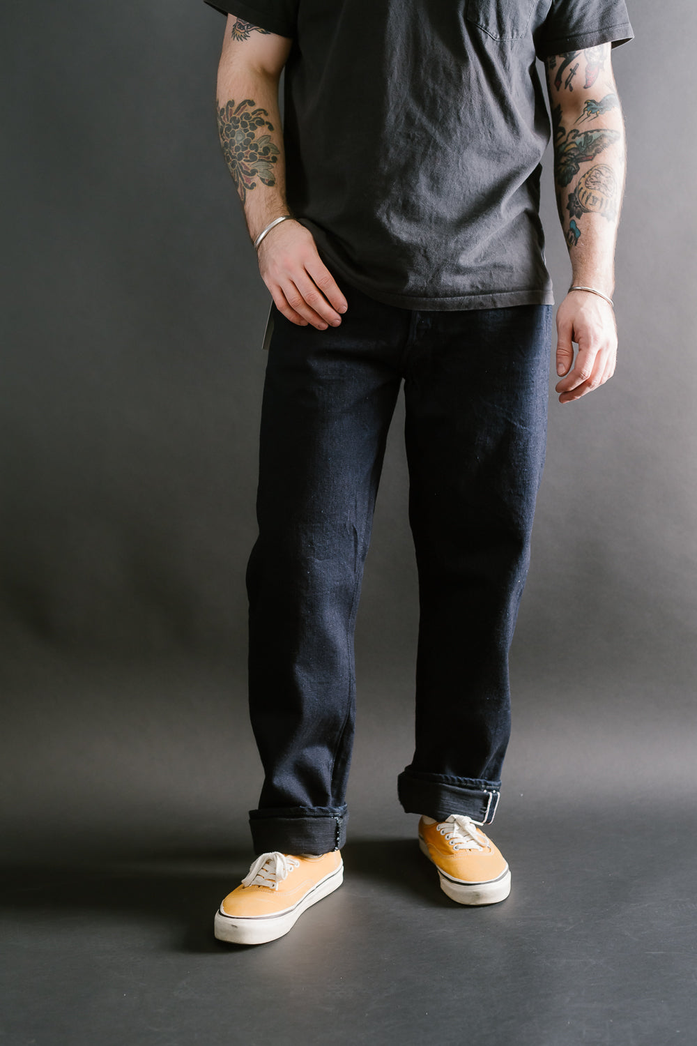 1103SRB - 15.5oz - Super Rough Selvedge Denim Clean Straight - Indigo, Black 16 1103SRB - 15.5oz - Super Rough Selvedge Denim Clean Straight - Indigo, Black