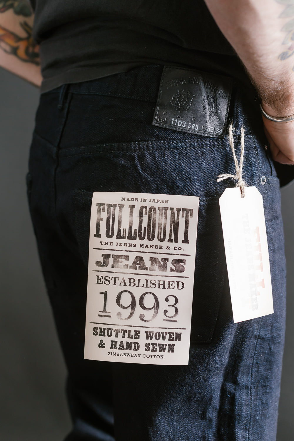 1103SRB - 15.5oz - Super Rough Selvedge Denim Clean Straight - Indigo, Black 20 1103SRB - 15.5oz - Super Rough Selvedge Denim Clean Straight - Indigo, Black