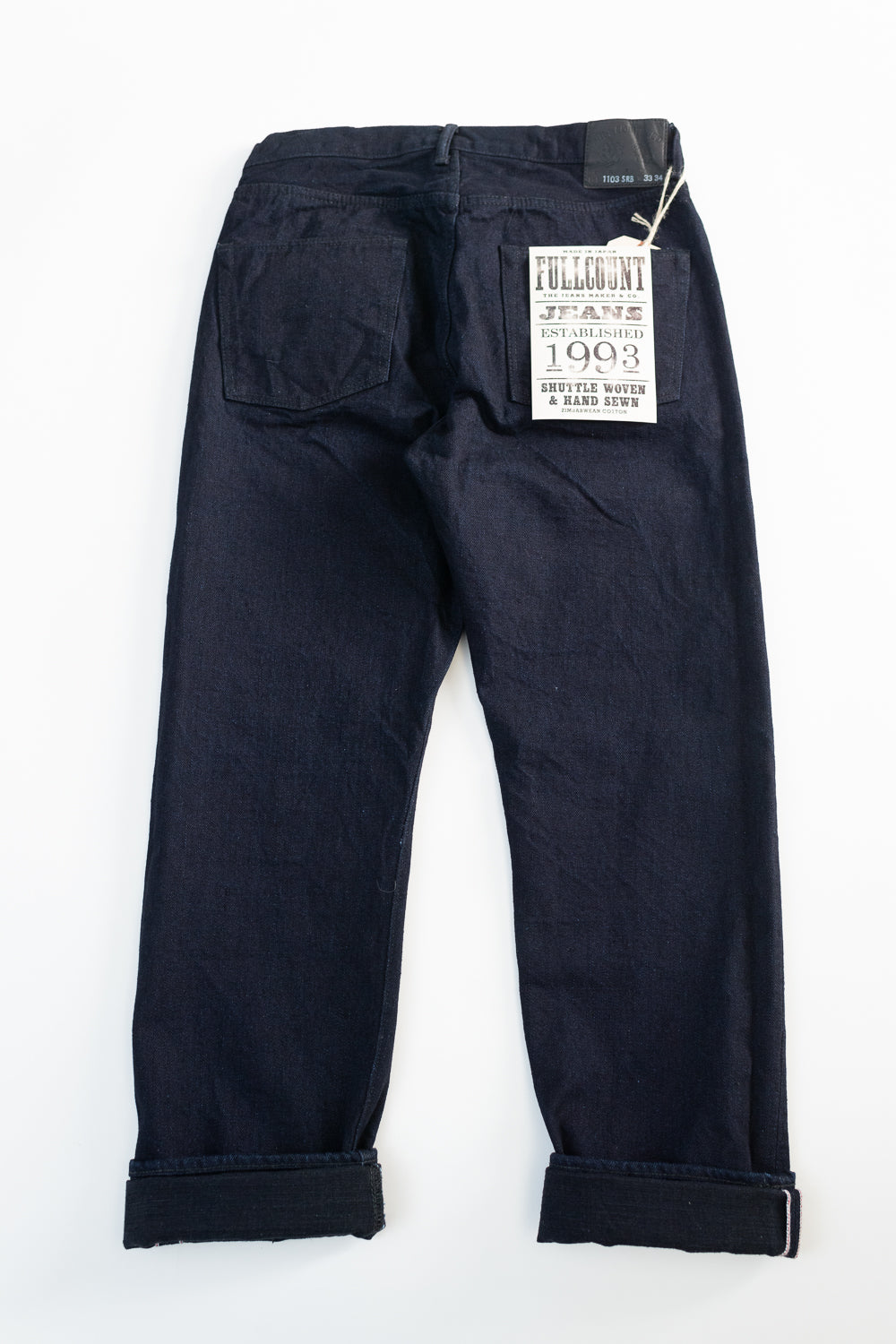 1103SRB - 15.5oz - Super Rough Selvedge Denim Clean Straight - Indigo, Black 6 1103SRB - 15.5oz - Super Rough Selvedge Denim Clean Straight - Indigo, Black