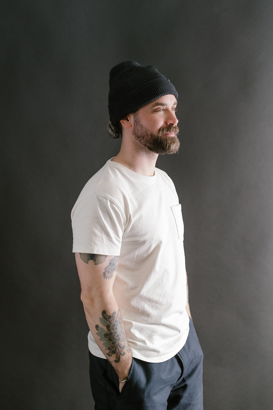 Wool Knit Watch Cap - Dark Charcoal 5 Wool Knit Watch Cap - Dark Charcoal