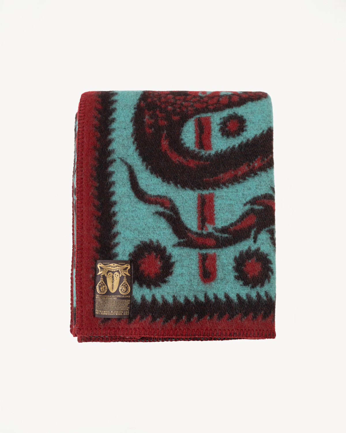 Kali Blanket - Turquoise, Red, Black