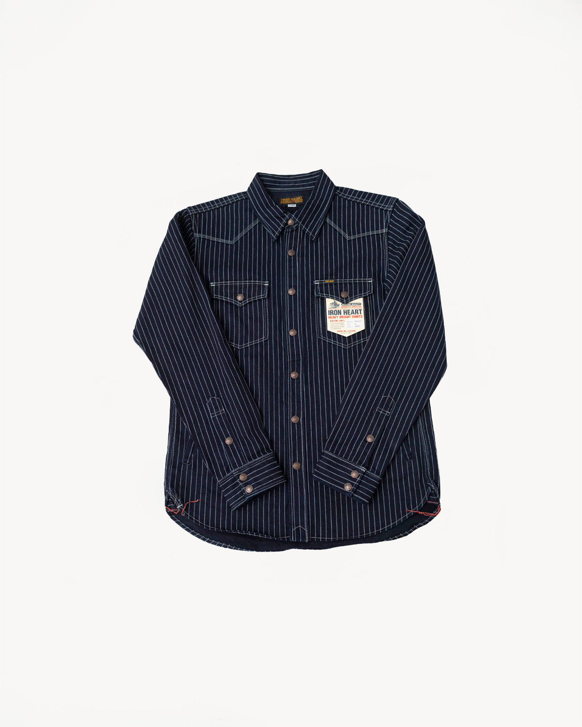 IHSH-227-IND - 12oz Wabash CPO Shirt - Indigo 1 IHSH-227-IND - 12oz Wabash CPO Shirt - Indigo