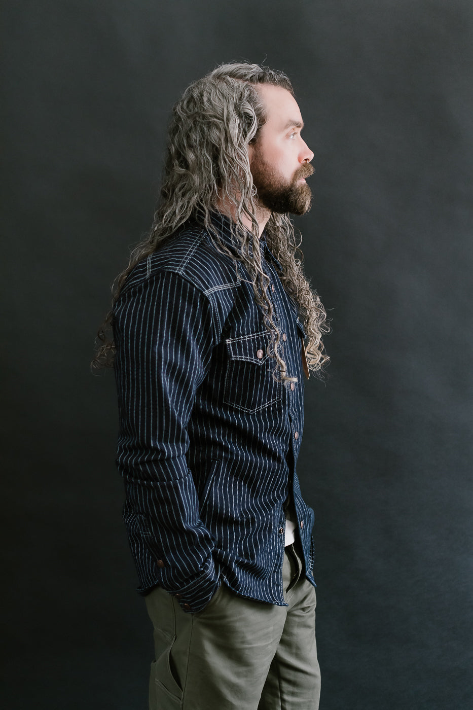 IHSH-227-IND - 12oz Wabash CPO Shirt - Indigo 11 IHSH-227-IND - 12oz Wabash CPO Shirt - Indigo