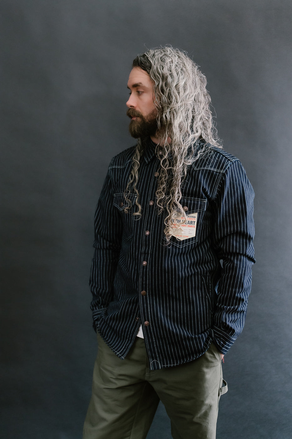 IHSH-227-IND - 12oz Wabash CPO Shirt - Indigo 14 IHSH-227-IND - 12oz Wabash CPO Shirt - Indigo
