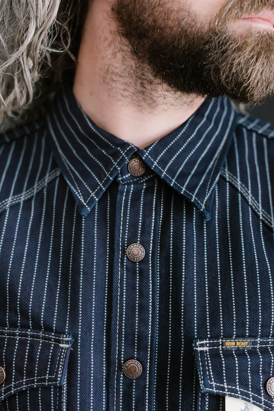 IHSH-227-IND - 12oz Wabash CPO Shirt - Indigo 18 IHSH-227-IND - 12oz Wabash CPO Shirt - Indigo