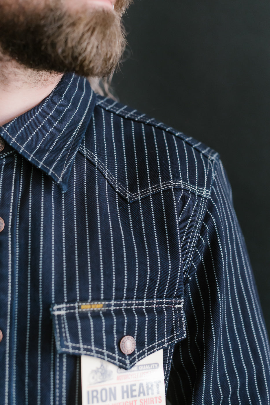 IHSH-227-IND - 12oz Wabash CPO Shirt - Indigo 19 IHSH-227-IND - 12oz Wabash CPO Shirt - Indigo