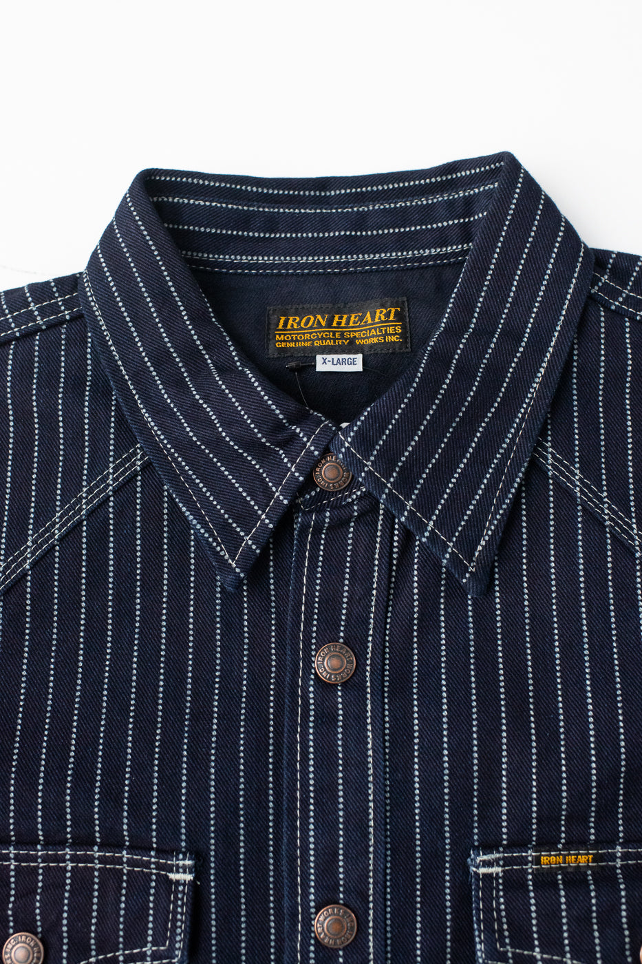 IHSH-227-IND - 12oz Wabash CPO Shirt - Indigo 2 IHSH-227-IND - 12oz Wabash CPO Shirt - Indigo