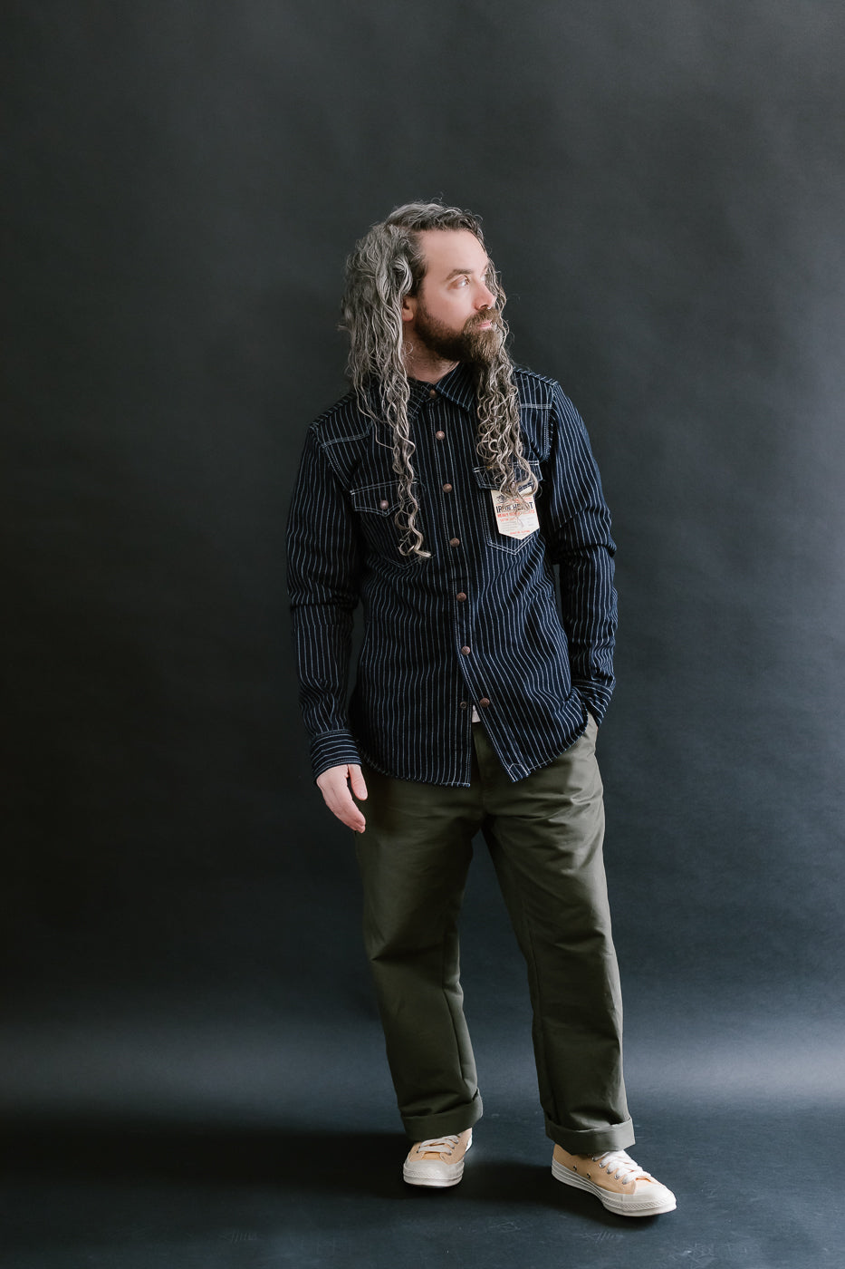 IHSH-227-IND - 12oz Wabash CPO Shirt - Indigo 7 IHSH-227-IND - 12oz Wabash CPO Shirt - Indigo