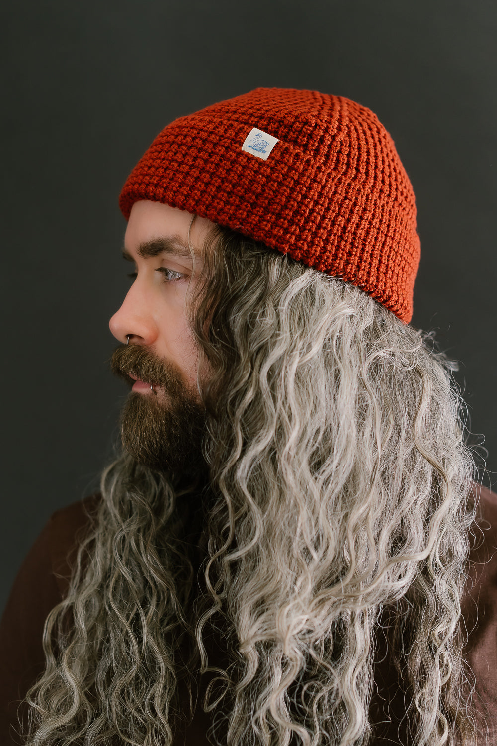 MWBN06.307 - Waffle Structure Sturdy Beanie Merino Wool - Clay 7 MWBN06.307 - Waffle Structure Sturdy Beanie Merino Wool - Clay