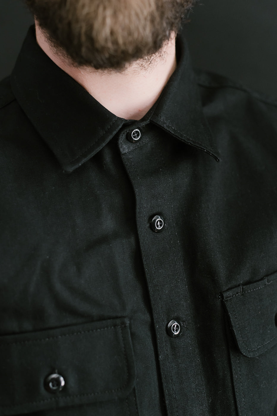 11oz Field Shirt - Stealth Canvas Selvedge 19 11oz Field Shirt - Stealth Canvas Selvedge