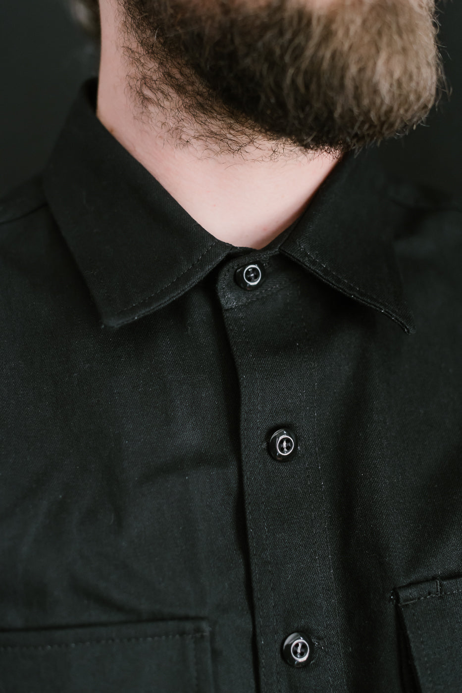 11oz Field Shirt - Stealth Canvas Selvedge 23 11oz Field Shirt - Stealth Canvas Selvedge