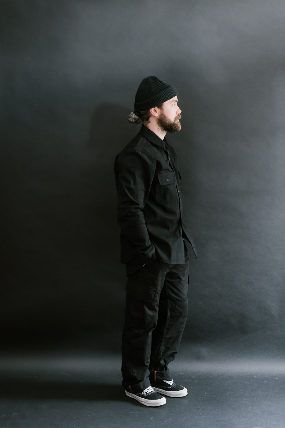 11oz Field Shirt - Stealth Canvas Selvedge 7 11oz Field Shirt - Stealth Canvas Selvedge