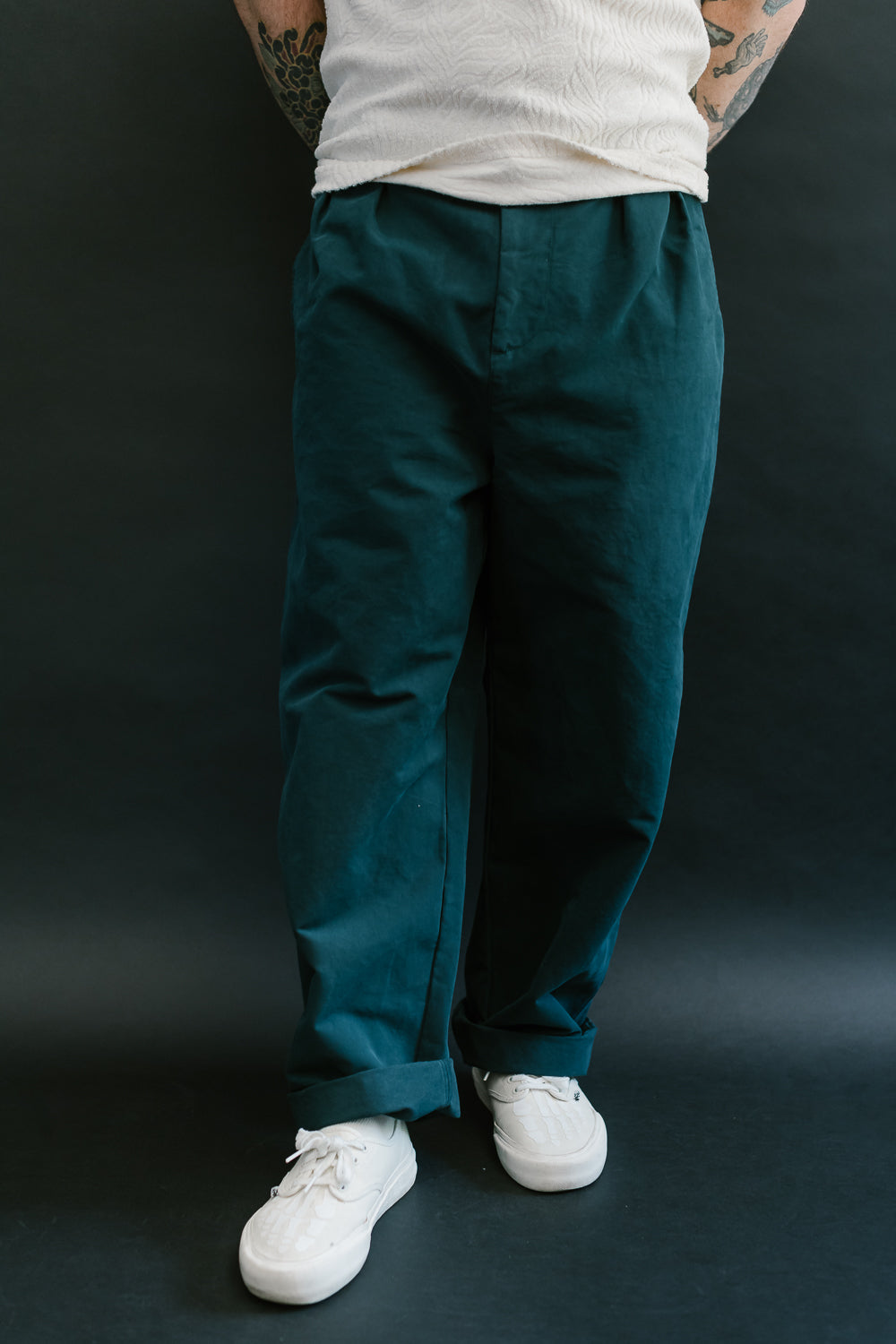 Officer Chino Nebraska Cotton - Petrol 10 Officer Chino Nebraska Cotton - Petrol