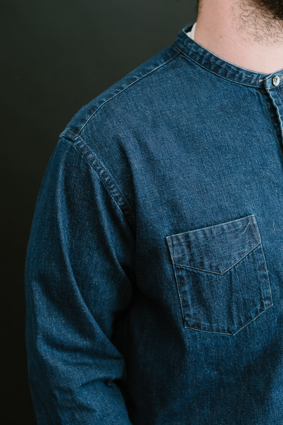 3220B-8DW - Neutra 5 Band Chambray - Deep Indigo 17 3220B-8DW - Neutra 5 Band Chambray - Deep Indigo