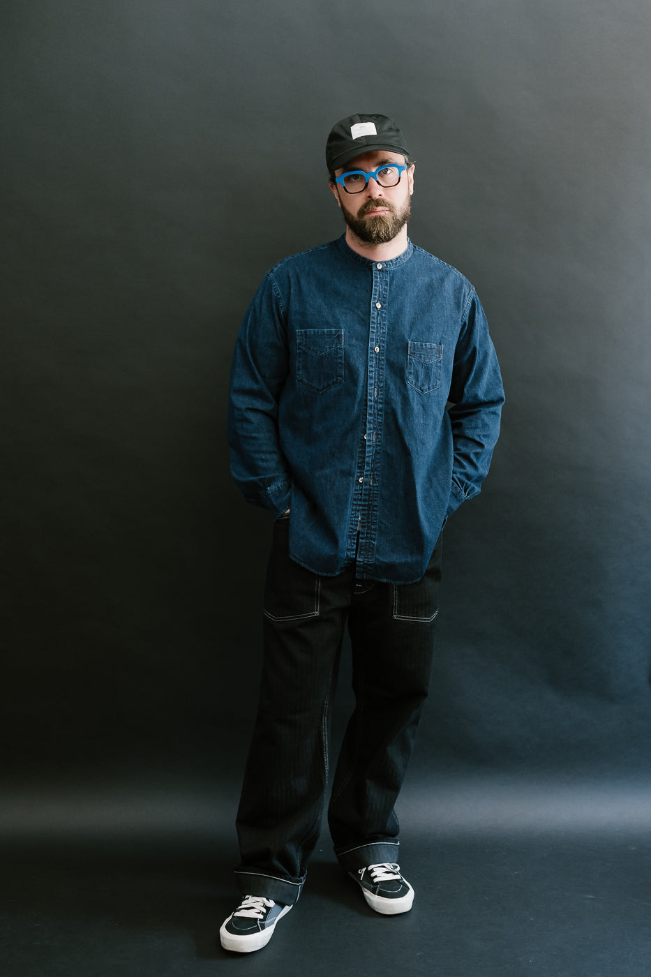 3220B-8DW - Neutra 5 Band Chambray - Deep Indigo 6 3220B-8DW - Neutra 5 Band Chambray - Deep Indigo