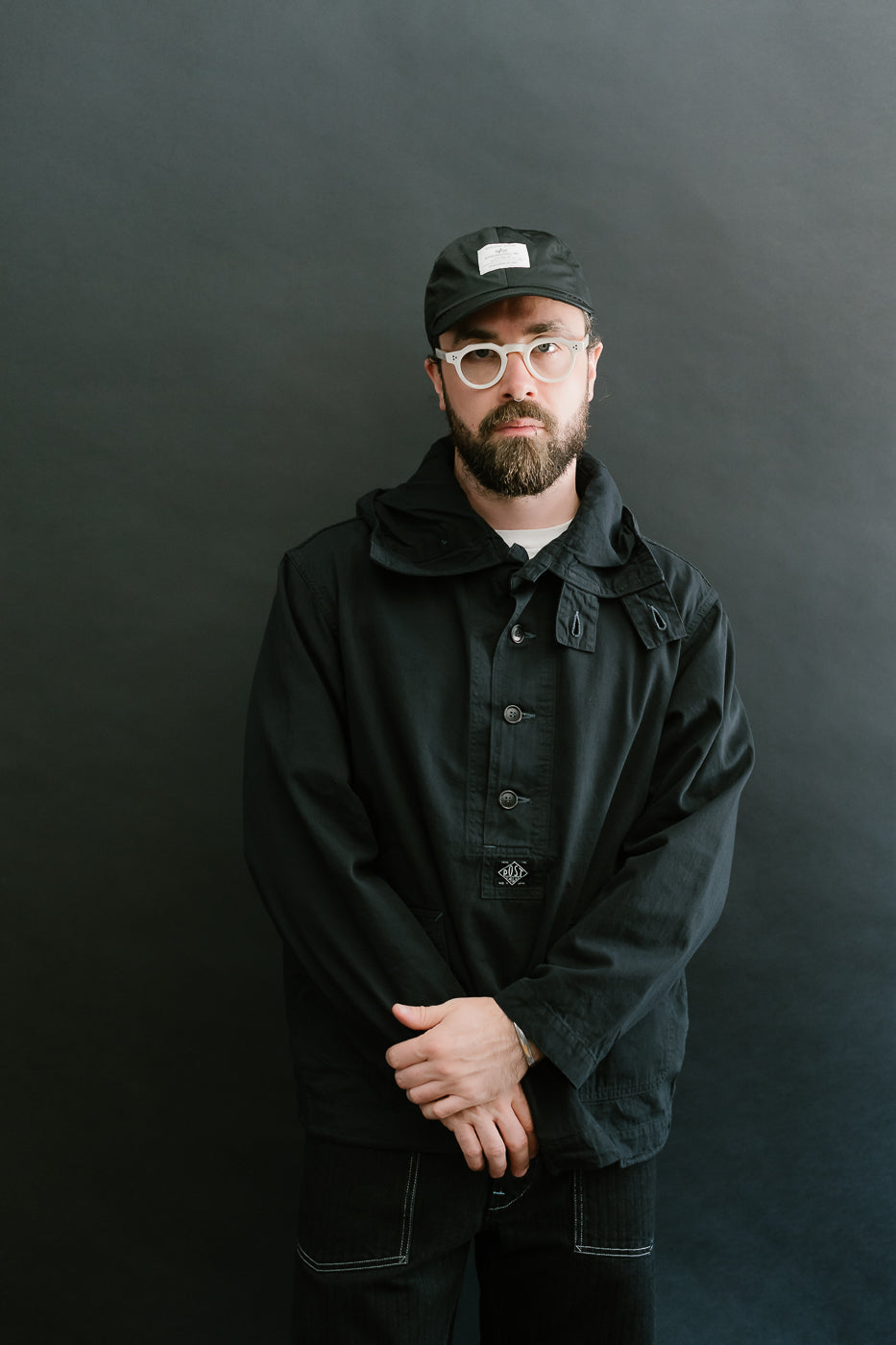 1105-VTC - NAVY Parka Vintage Twill - Charcoal 10 1105-VTC - NAVY Parka Vintage Twill - Charcoal