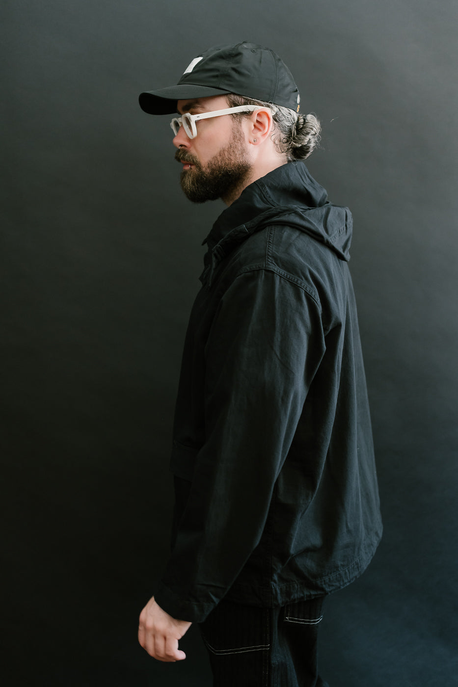 1105-VTC - NAVY Parka Vintage Twill - Charcoal 15 1105-VTC - NAVY Parka Vintage Twill - Charcoal
