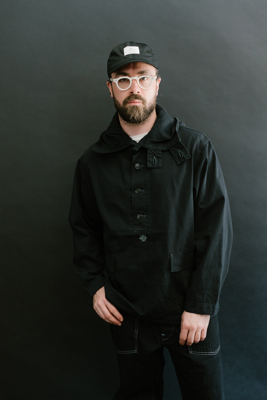 1105-VTC - NAVY Parka Vintage Twill - Charcoal 16 1105-VTC - NAVY Parka Vintage Twill - Charcoal