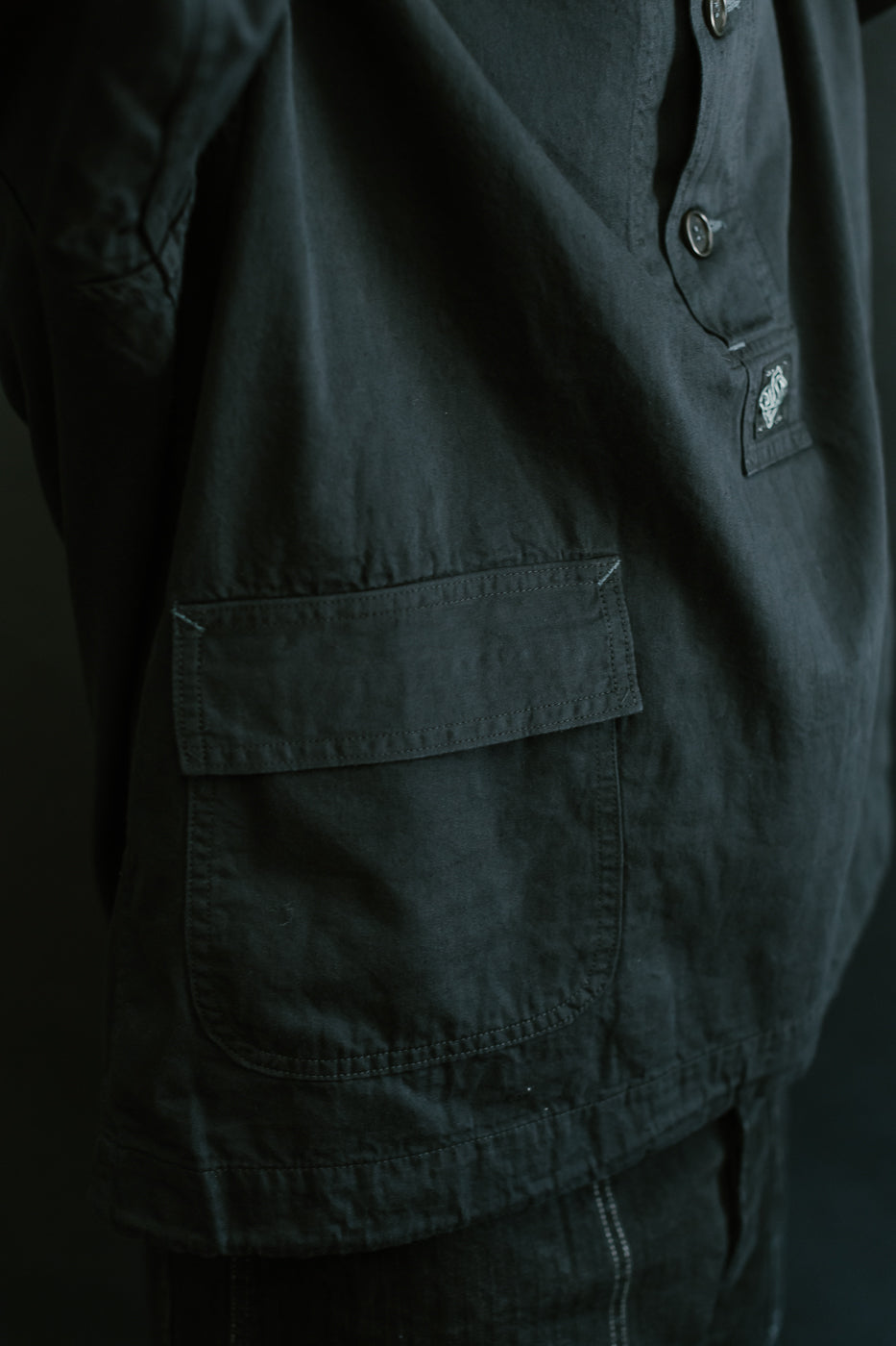 1105-VTC - NAVY Parka Vintage Twill - Charcoal 22 1105-VTC - NAVY Parka Vintage Twill - Charcoal