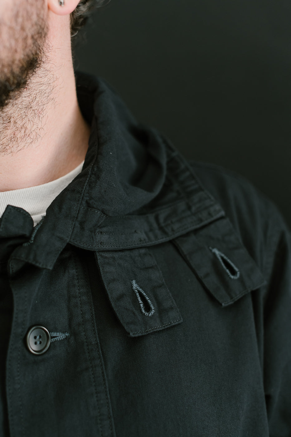 1105-VTC - NAVY Parka Vintage Twill - Charcoal 23 1105-VTC - NAVY Parka Vintage Twill - Charcoal