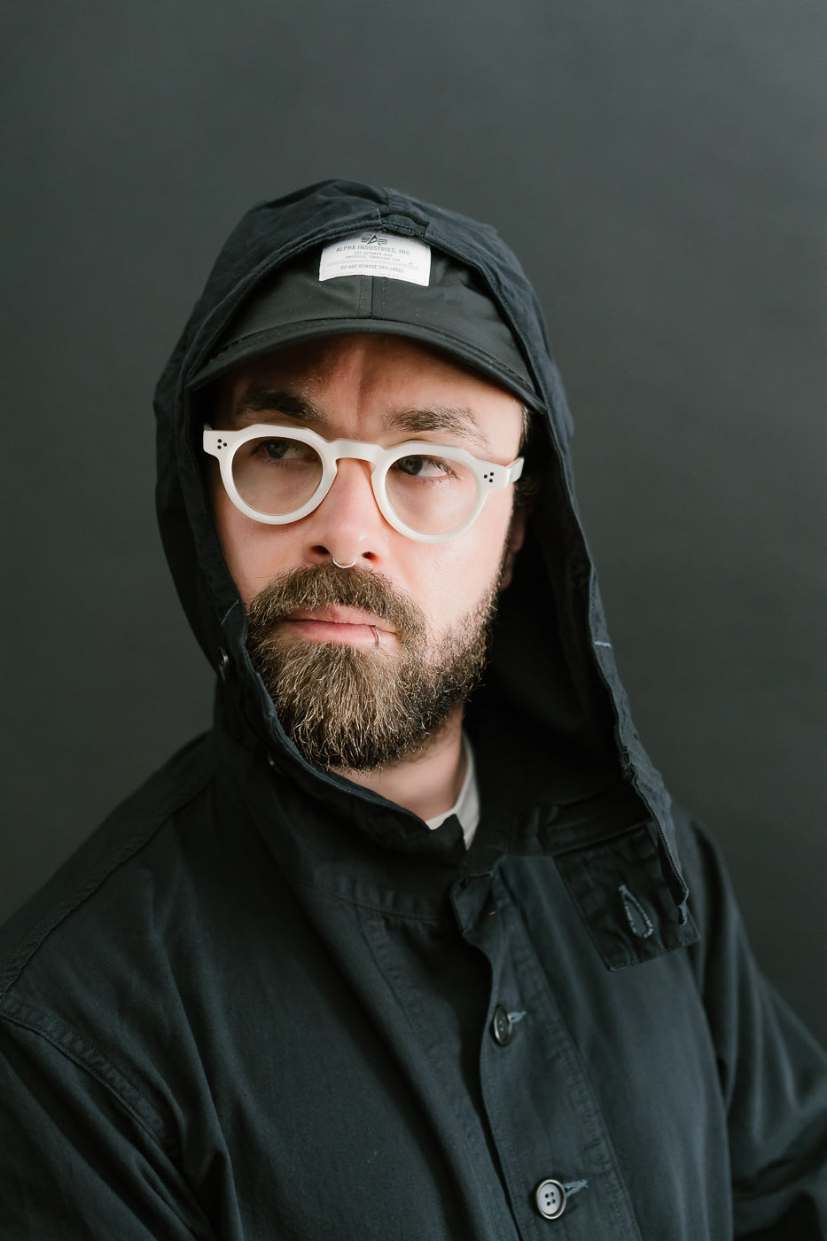 1105-VTC - NAVY Parka Vintage Twill - Charcoal 25 1105-VTC - NAVY Parka Vintage Twill - Charcoal