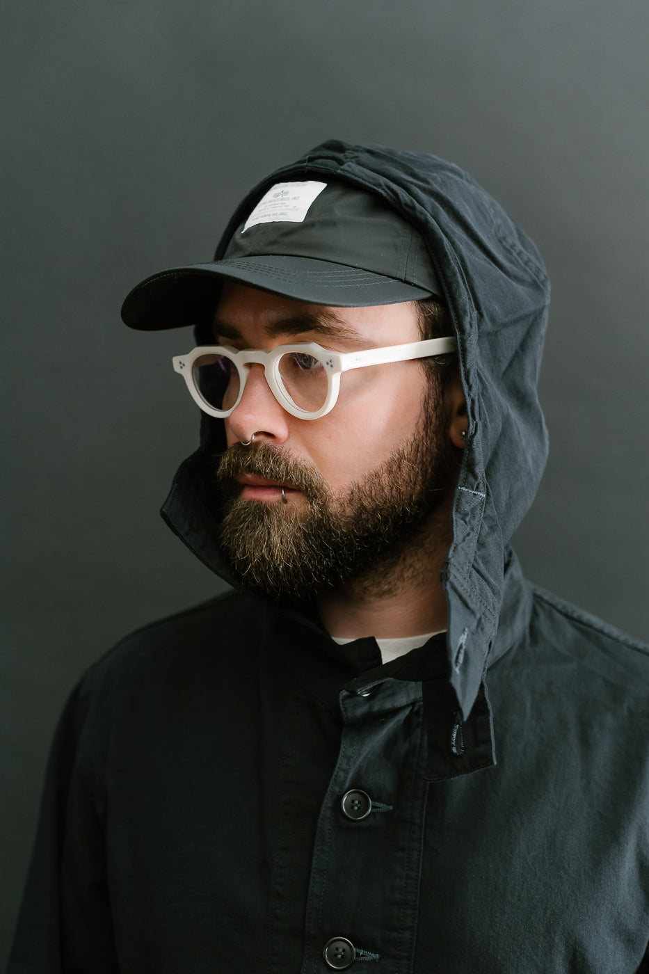 1105-VTC - NAVY Parka Vintage Twill - Charcoal 26 1105-VTC - NAVY Parka Vintage Twill - Charcoal