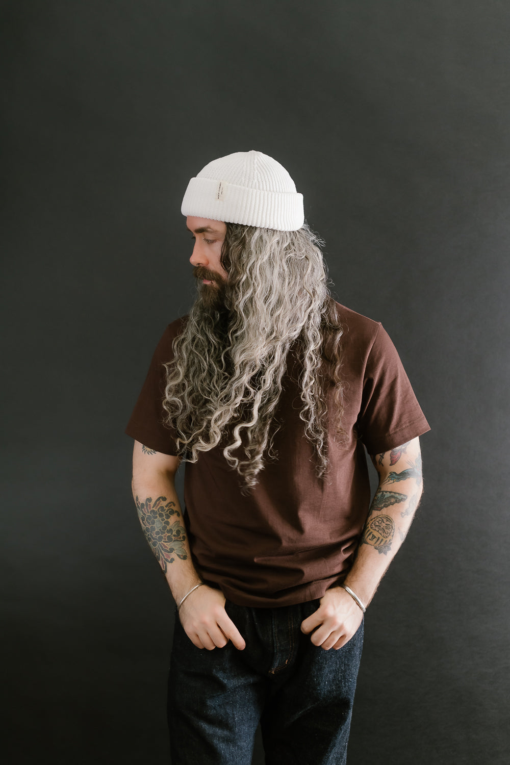 KBN01.01 - Organic Cotton Beanie - White 4 KBN01.01 - Organic Cotton Beanie - White
