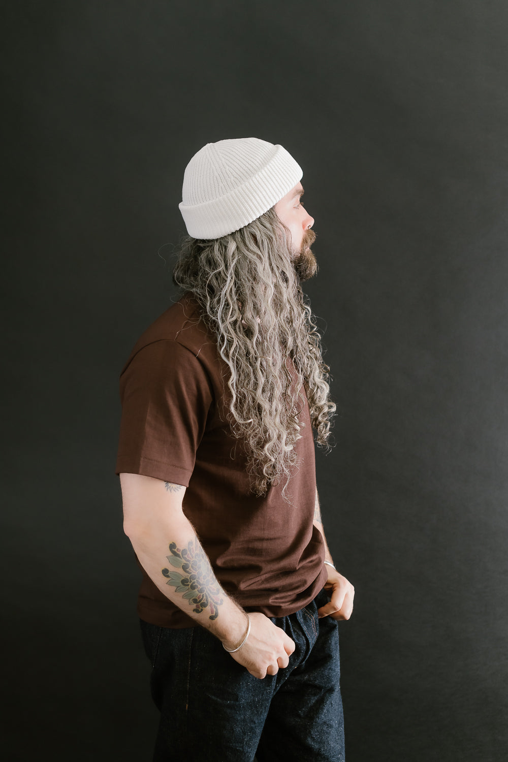 KBN01.01 - Organic Cotton Beanie - White 5 KBN01.01 - Organic Cotton Beanie - White