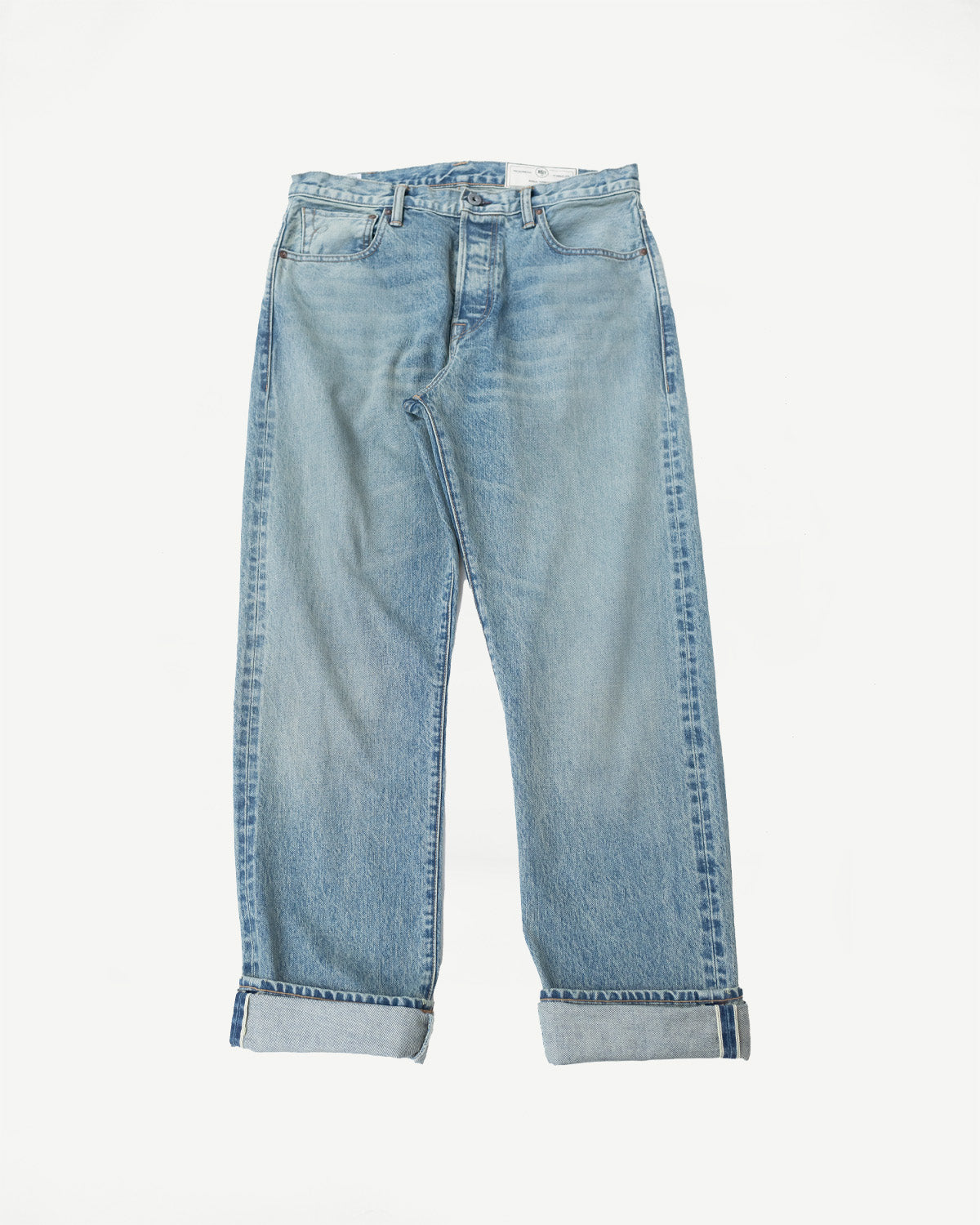 15oz - River Washed Selvedge Strider Pant - Light Indigo