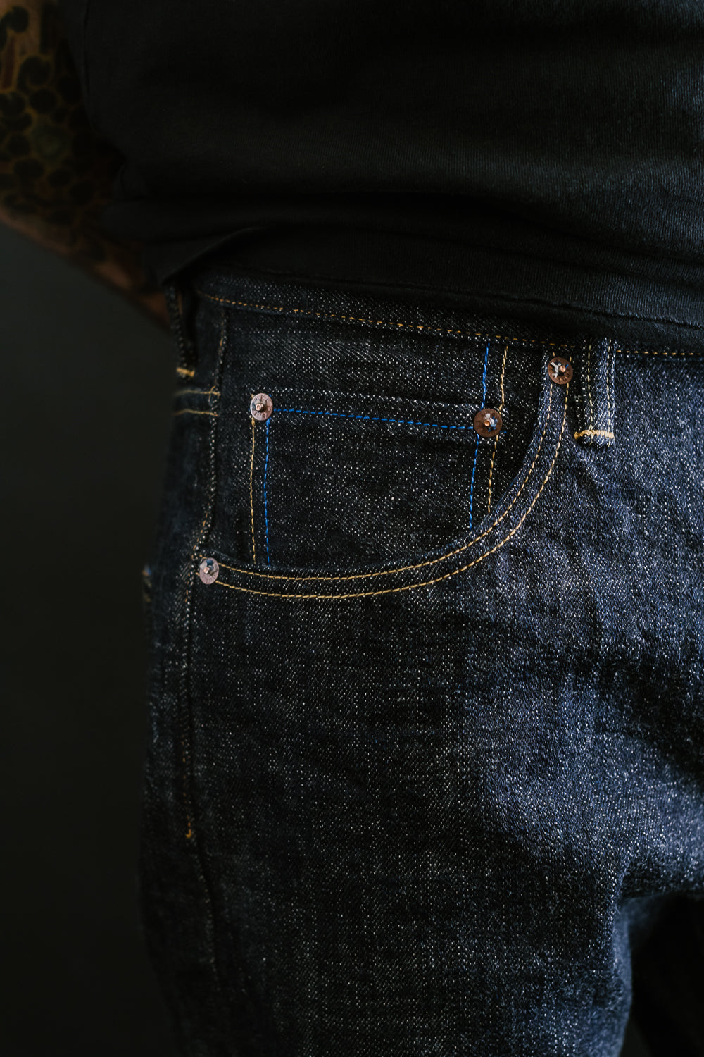 TNK202BE - 14oz "ZETTO" Selvedge High Tapered - Indigo OW 21 TNK202BE - 14oz "ZETTO" Selvedge High Tapered - Indigo OW