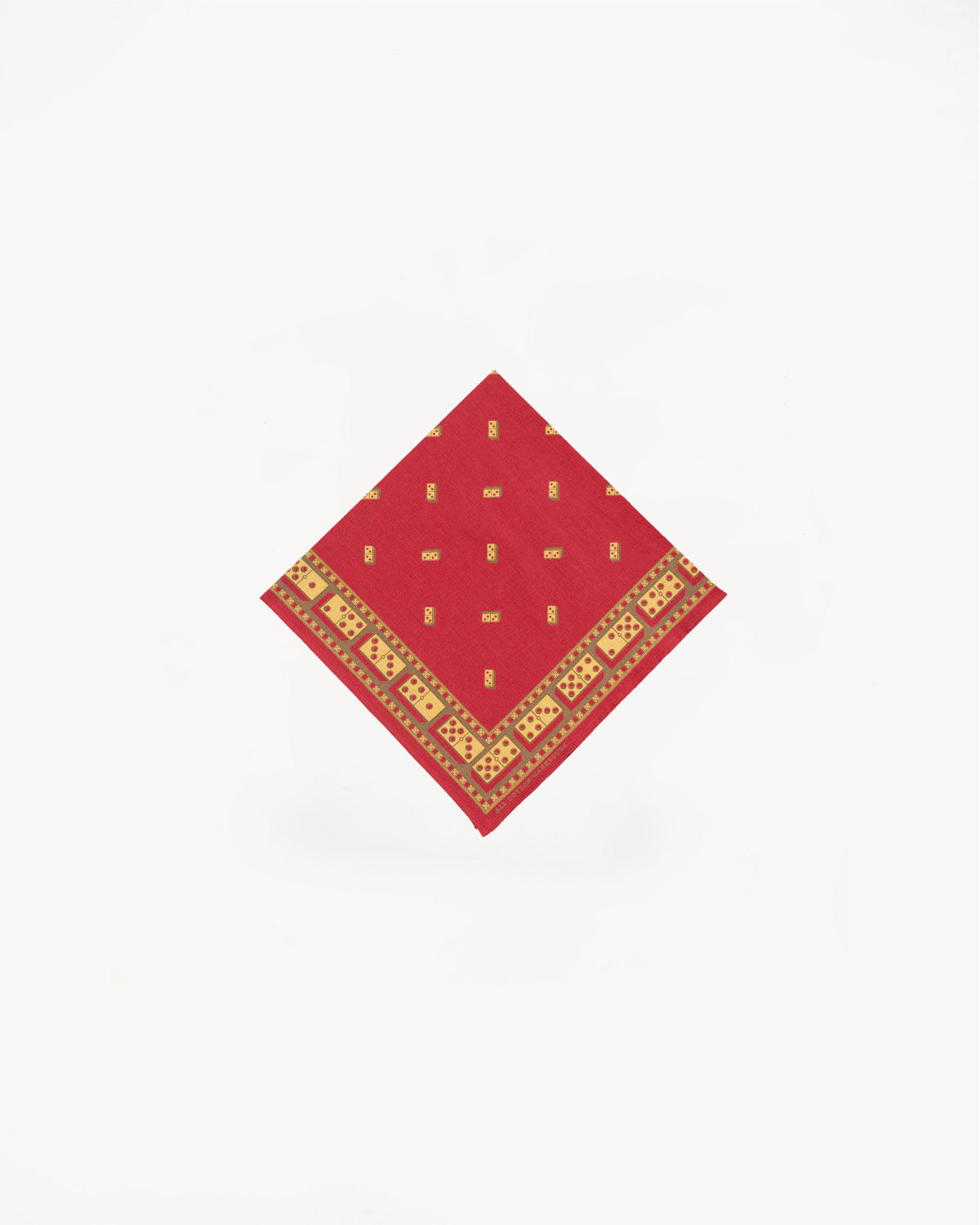 Lot 5241 Selvedge Bandana Domino Pattern - Red