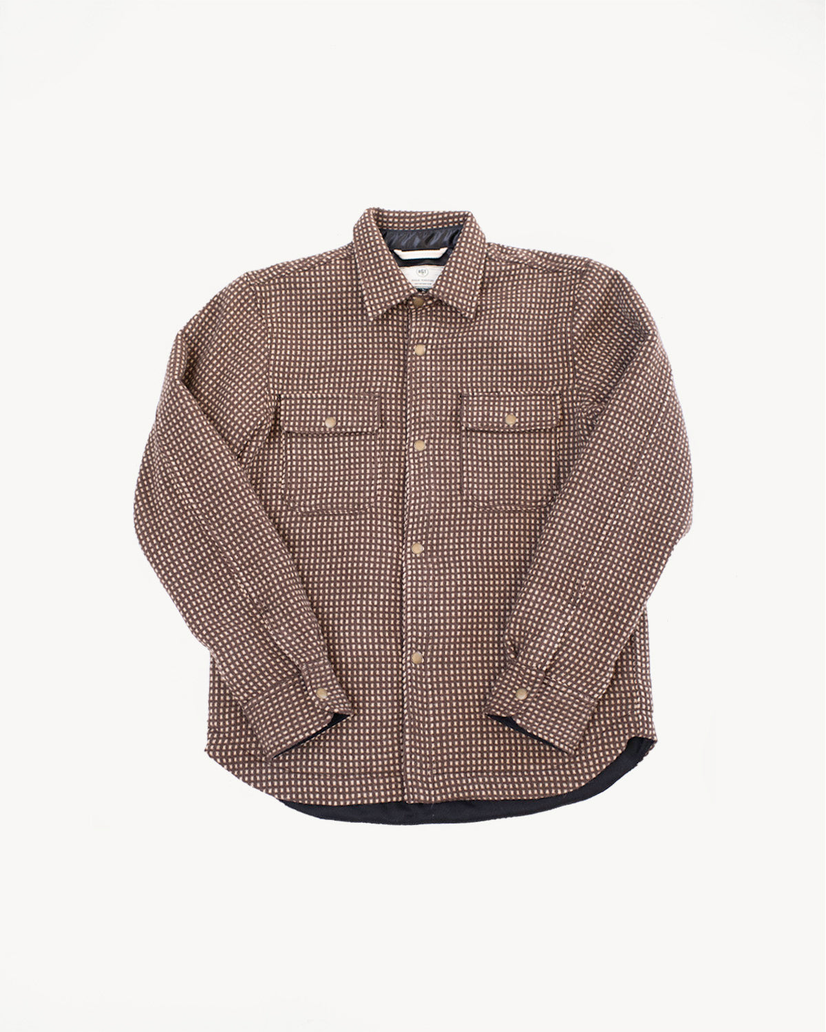 Field Shirt Lined Wool Dot - Brown