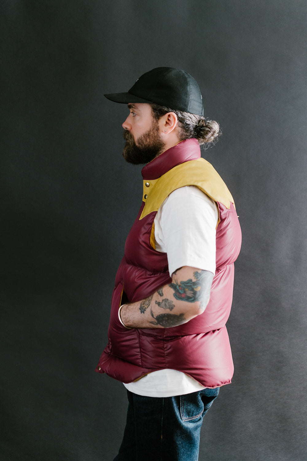 Lot 2197 - Rocky Mountain Featherbed x Warehouse Ripstop Nylon Down Vest - Burgundy 11 Lot 2197 - Rocky Mountain Featherbed x Warehouse Ripstop Nylon Down Vest - Burgundy