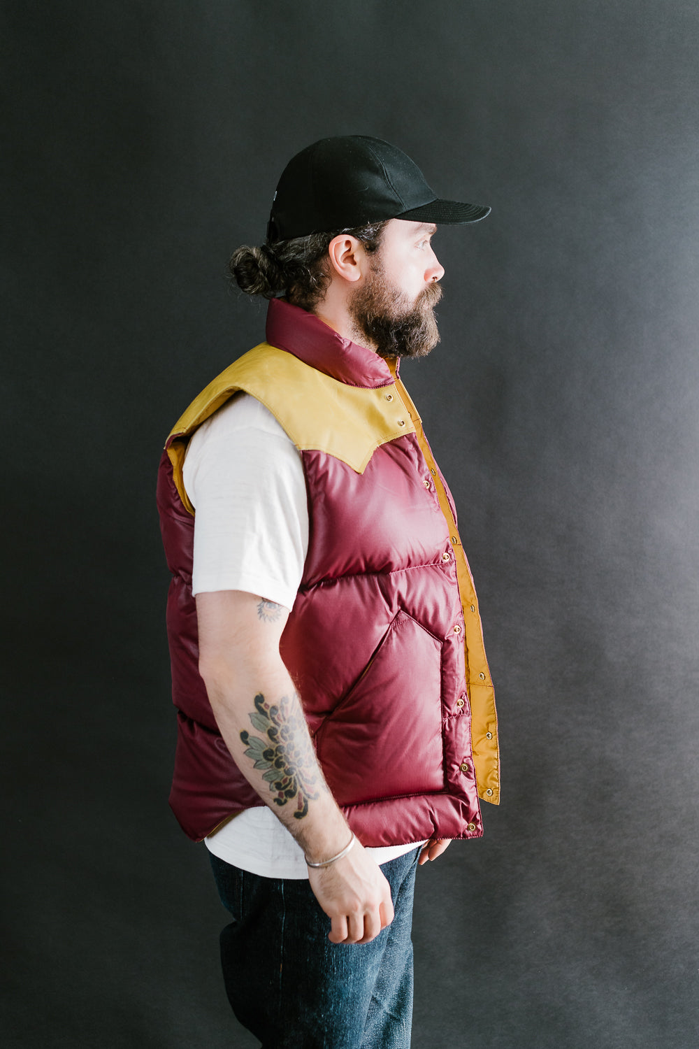 Lot 2197 - Rocky Mountain Featherbed x Warehouse Ripstop Nylon Down Vest - Burgundy 13 Lot 2197 - Rocky Mountain Featherbed x Warehouse Ripstop Nylon Down Vest - Burgundy