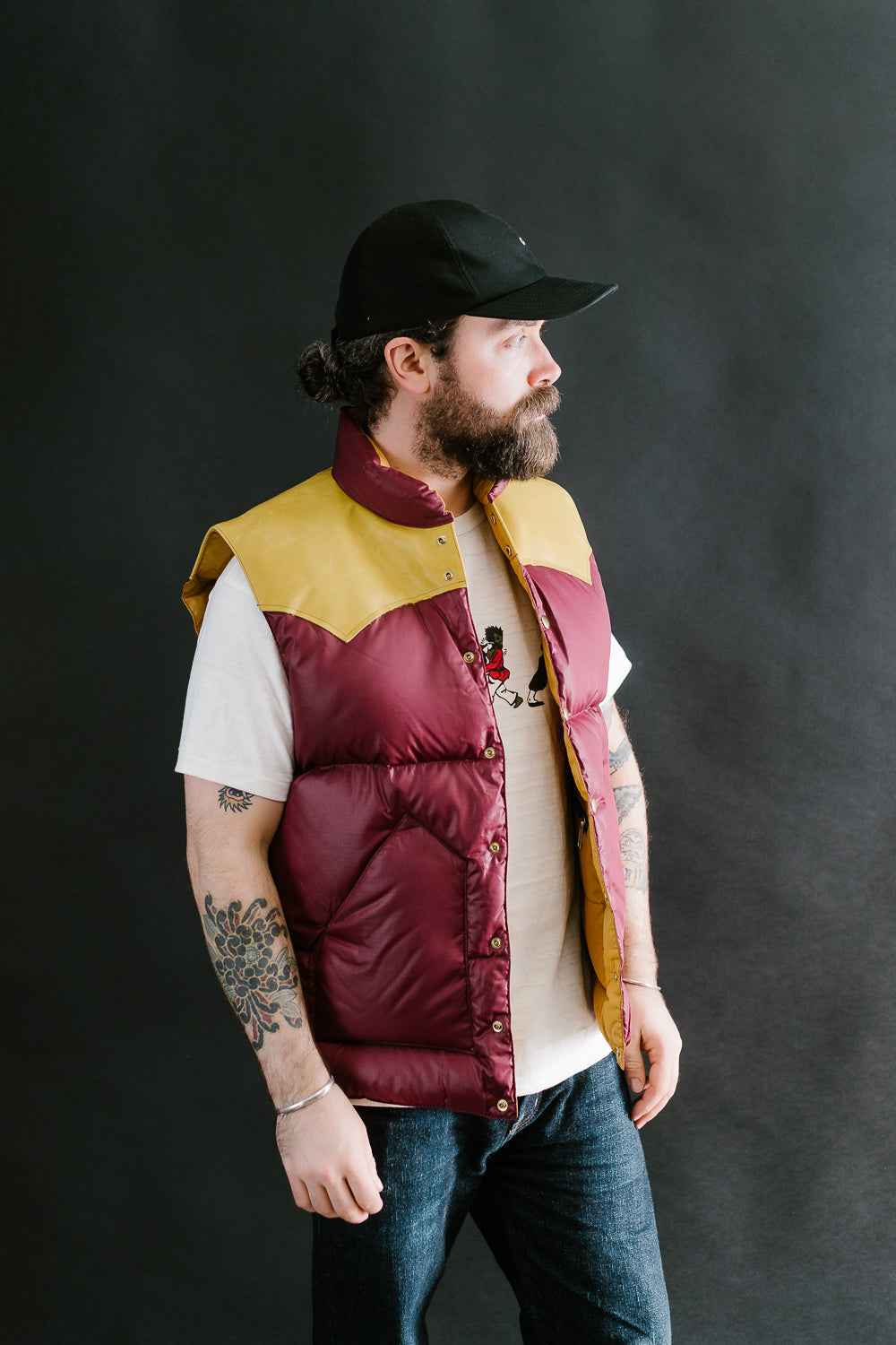 Lot 2197 - Rocky Mountain Featherbed x Warehouse Ripstop Nylon Down Vest - Burgundy 14 Lot 2197 - Rocky Mountain Featherbed x Warehouse Ripstop Nylon Down Vest - Burgundy