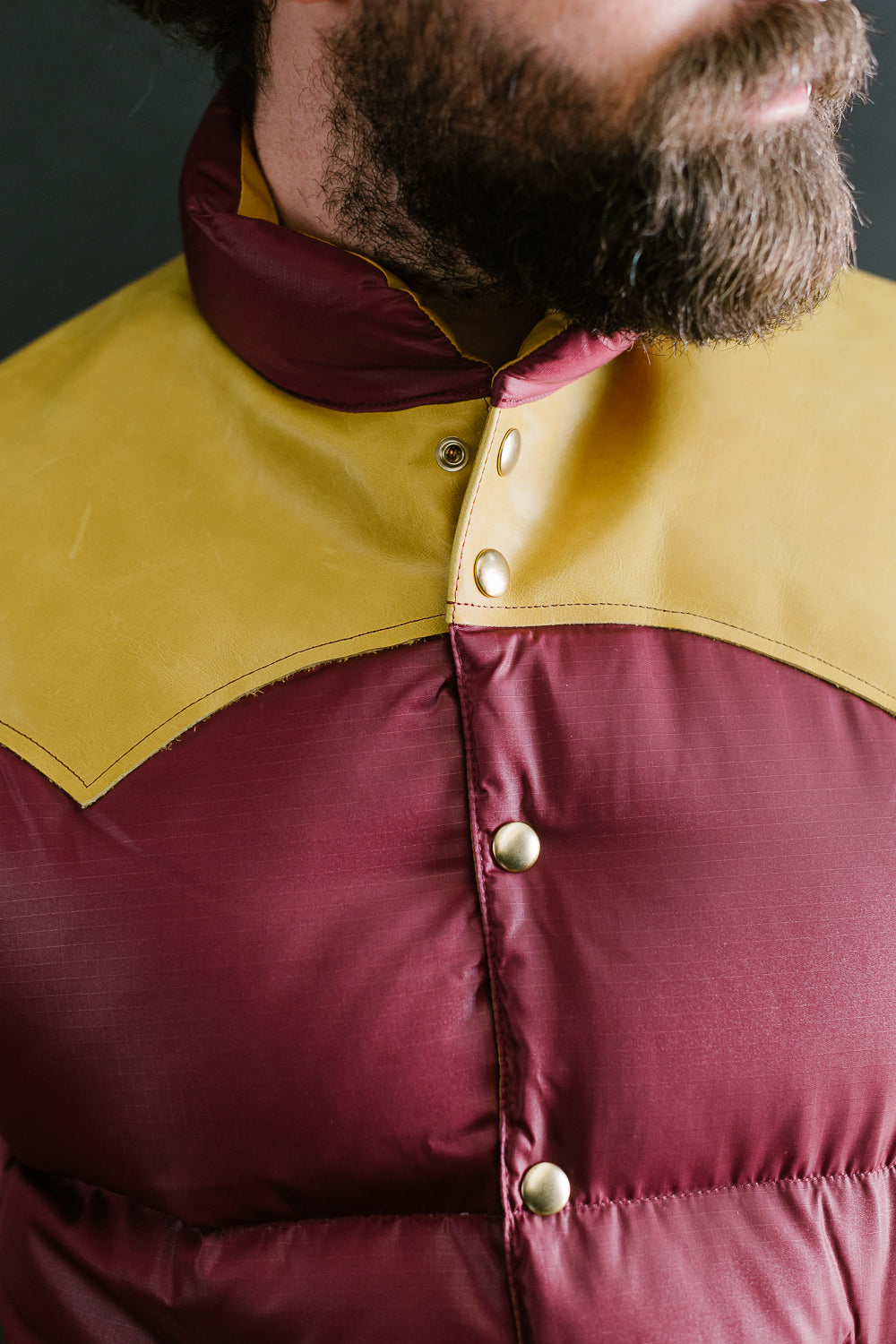 Lot 2197 - Rocky Mountain Featherbed x Warehouse Ripstop Nylon Down Vest - Burgundy 16 Lot 2197 - Rocky Mountain Featherbed x Warehouse Ripstop Nylon Down Vest - Burgundy